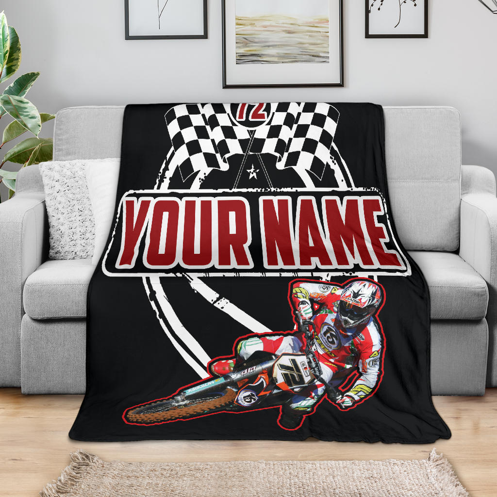 Custom Motocross Blanket