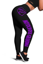 Motocross Grandma Heart Leggings