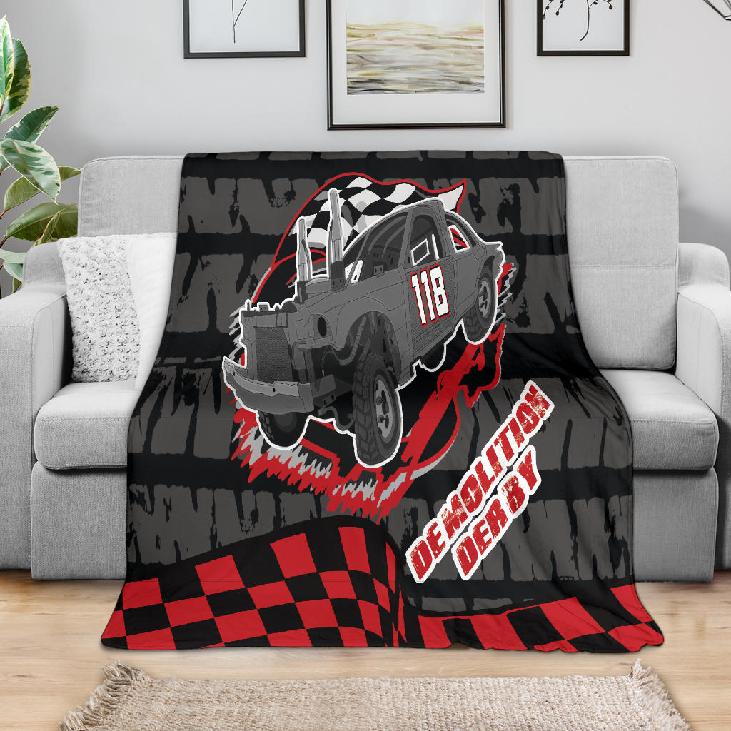 Custom demolition derby blanket N118
