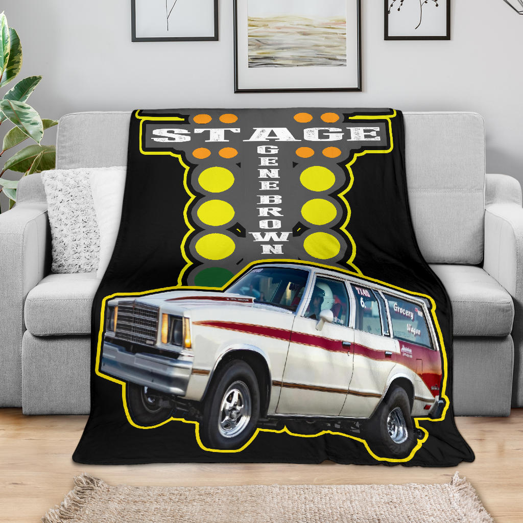 Custom Gene Brown Blanket