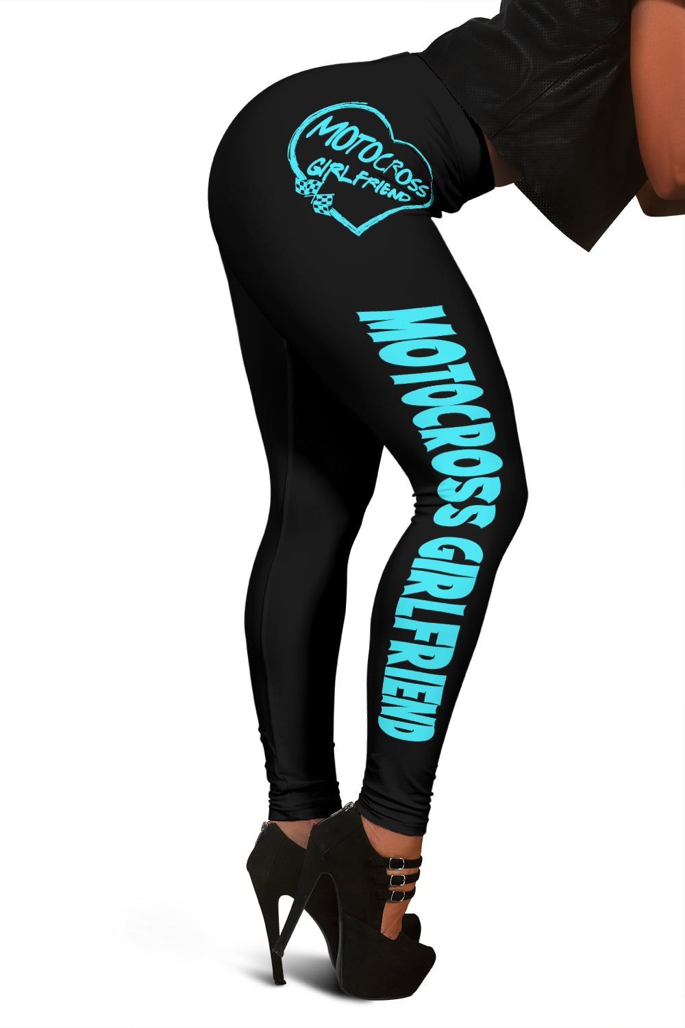 Motocross Girlfriend Heart Leggings