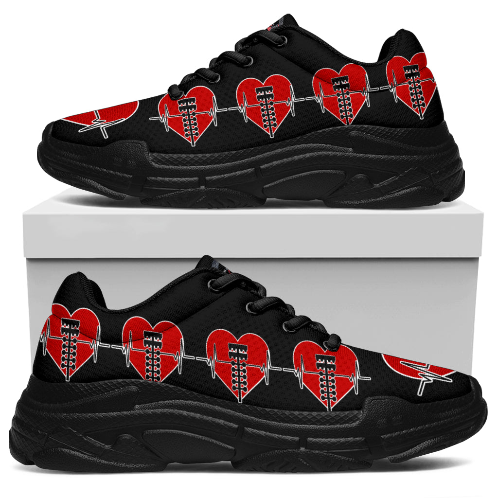 Drag Racing Heartbeat Chunky Sneakers