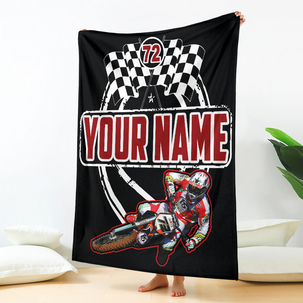 Custom Motocross Blanket