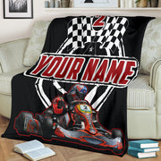 custom Go kart racing blanket