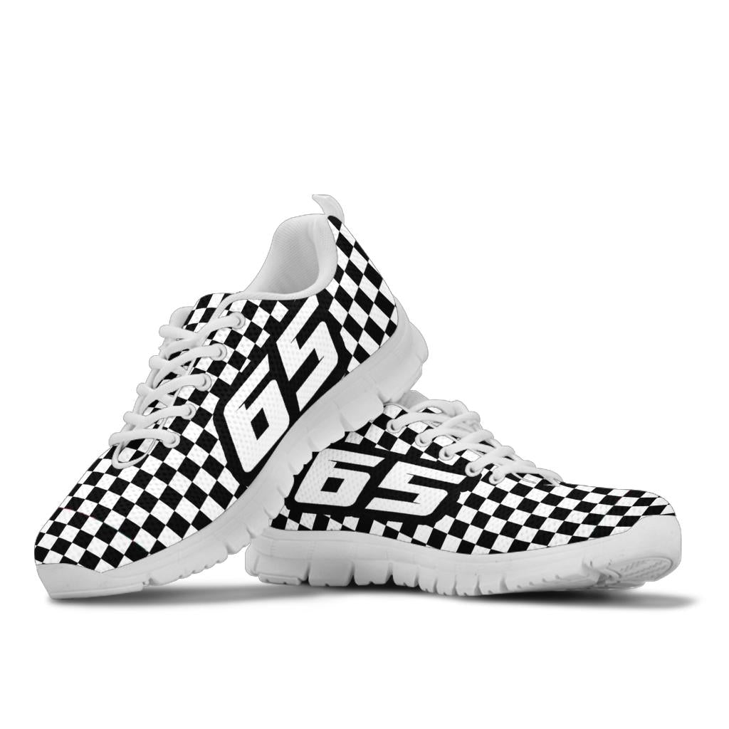 custom racing running sneakers number 65