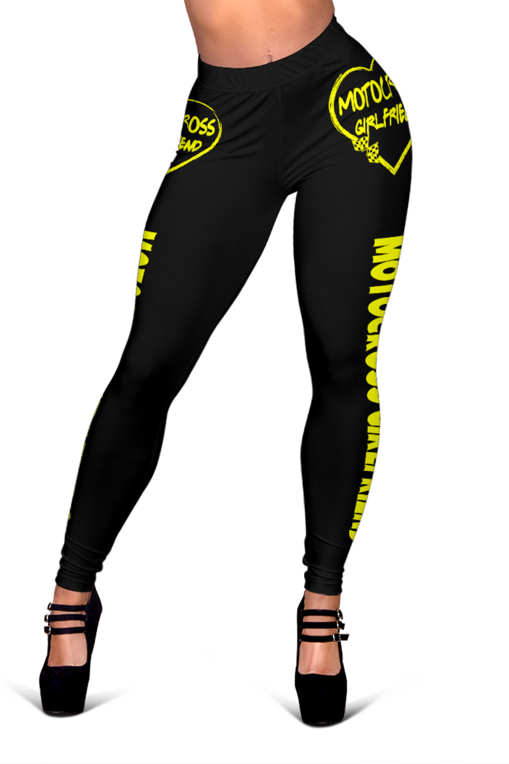 Motocross Girlfriend Heart Leggings