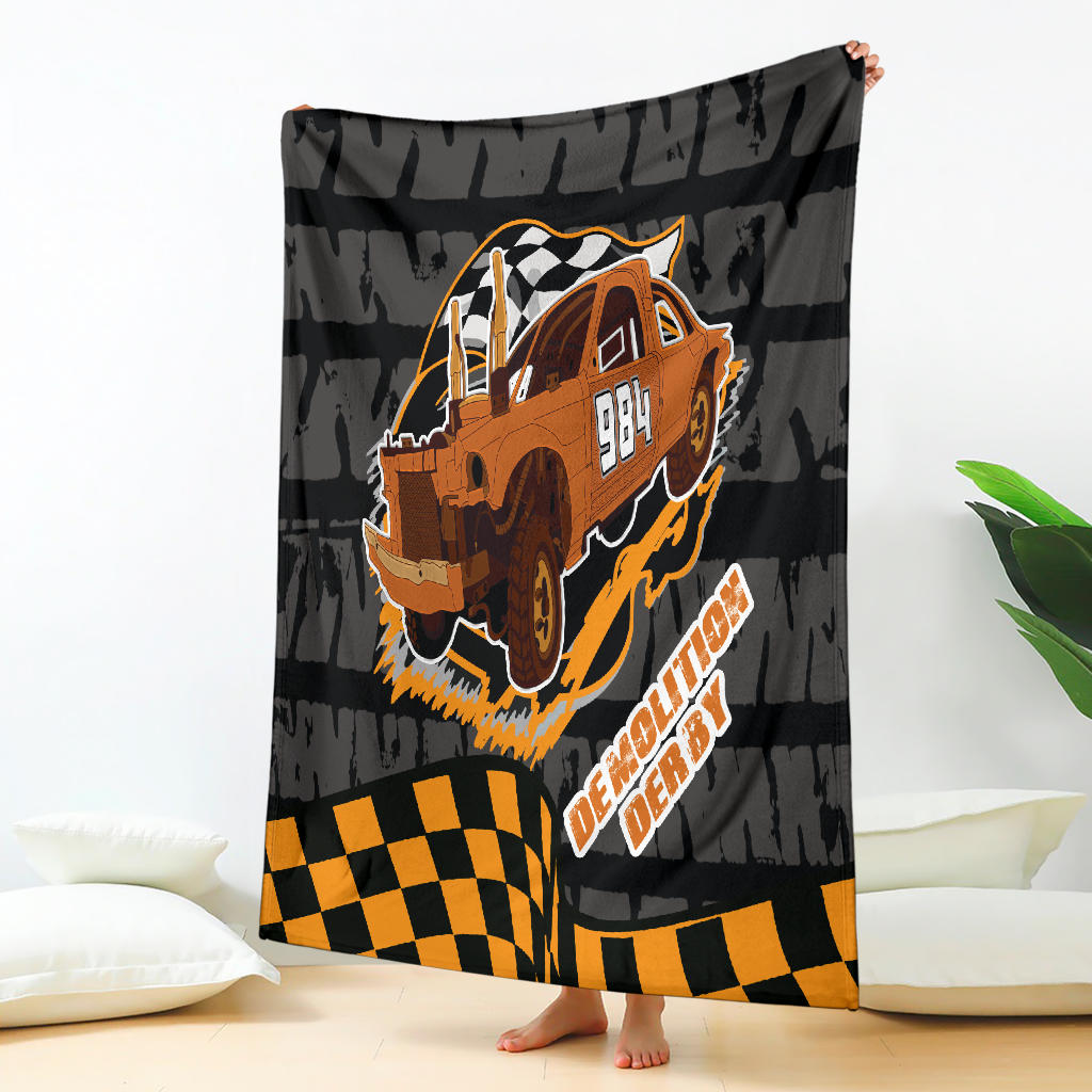 Custom demolition derby blanket N984