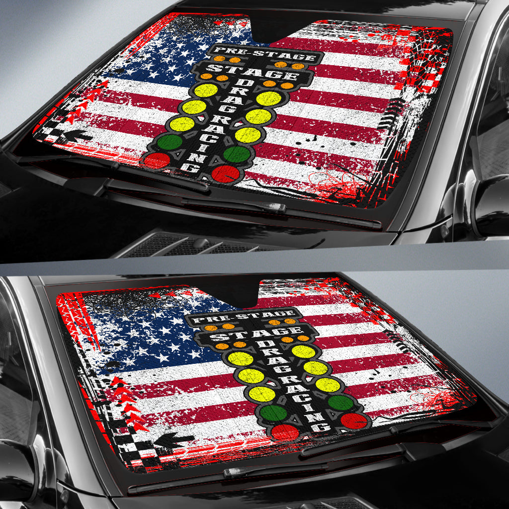 Drag Racing USA Windshield Sun Shade
