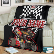 Custom Sprint Car Racing Blanket