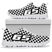 custom racing running sneakers number 65