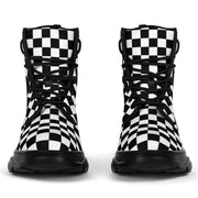Custom Racing Checkered Chunky Boots