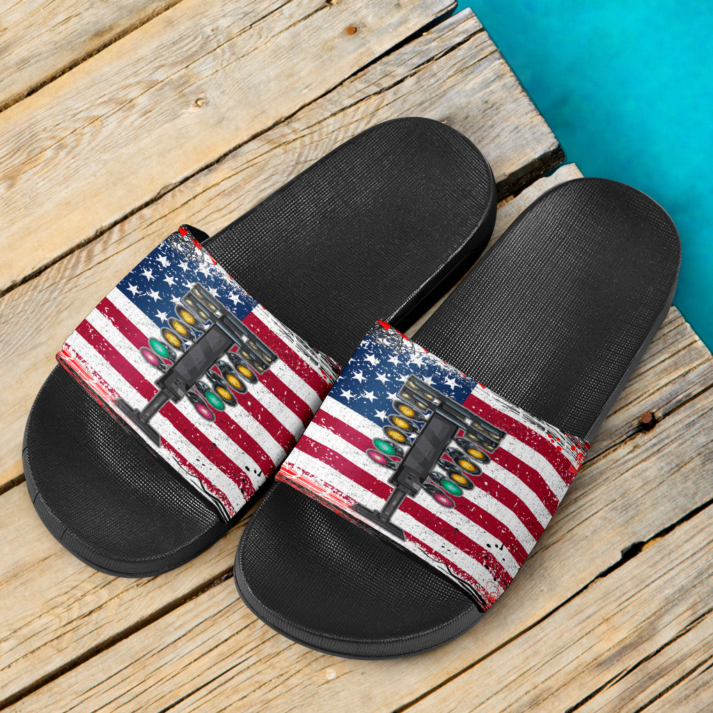 Drag racing USA slide sandals
