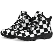 Racing Checkered Alpine Boots
