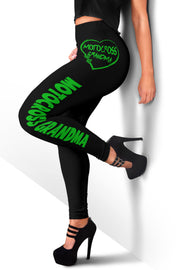Motocross Grandma Heart Leggings