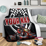 custom Go kart racing blanket