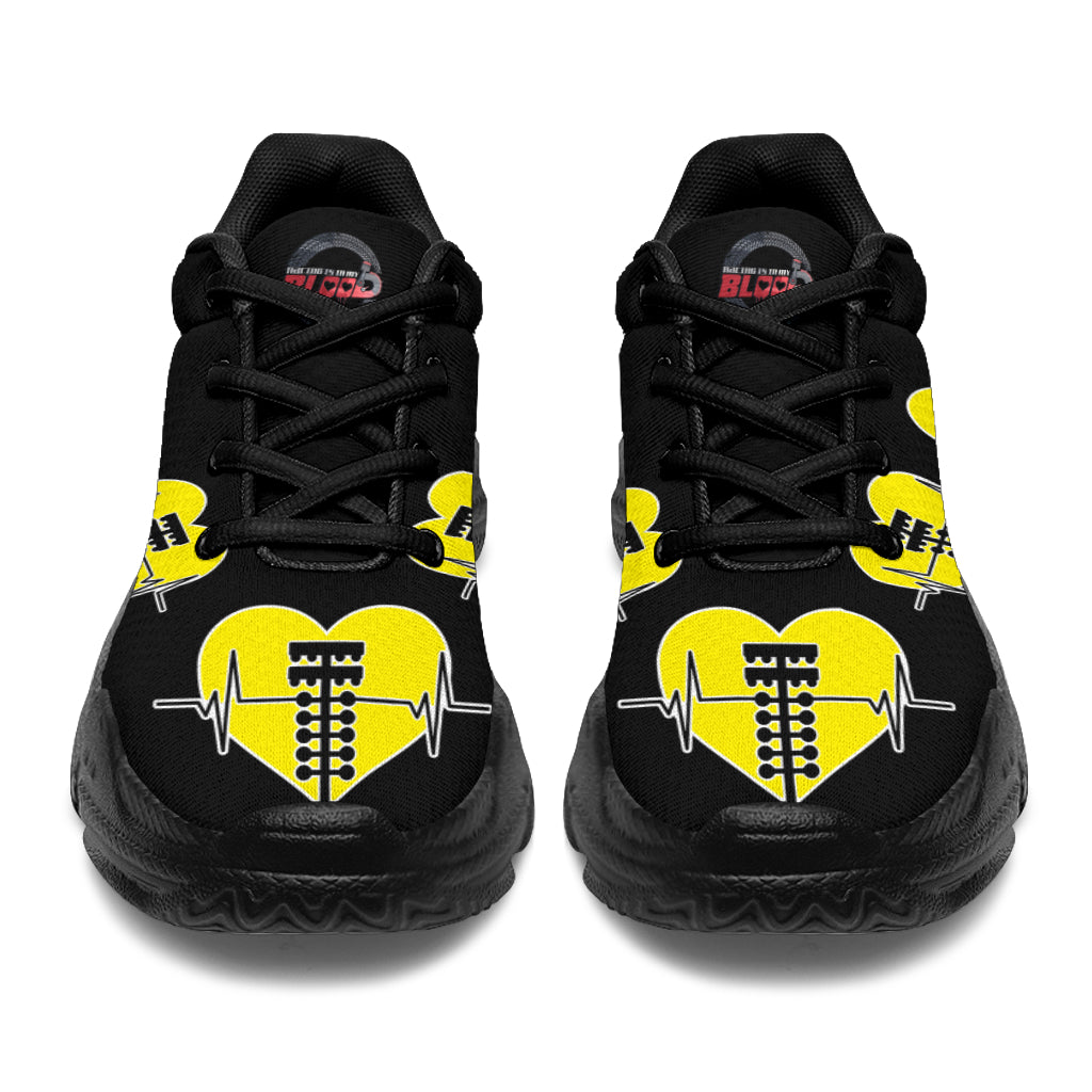 Drag Racing Heartbeat Chunky Sneakers