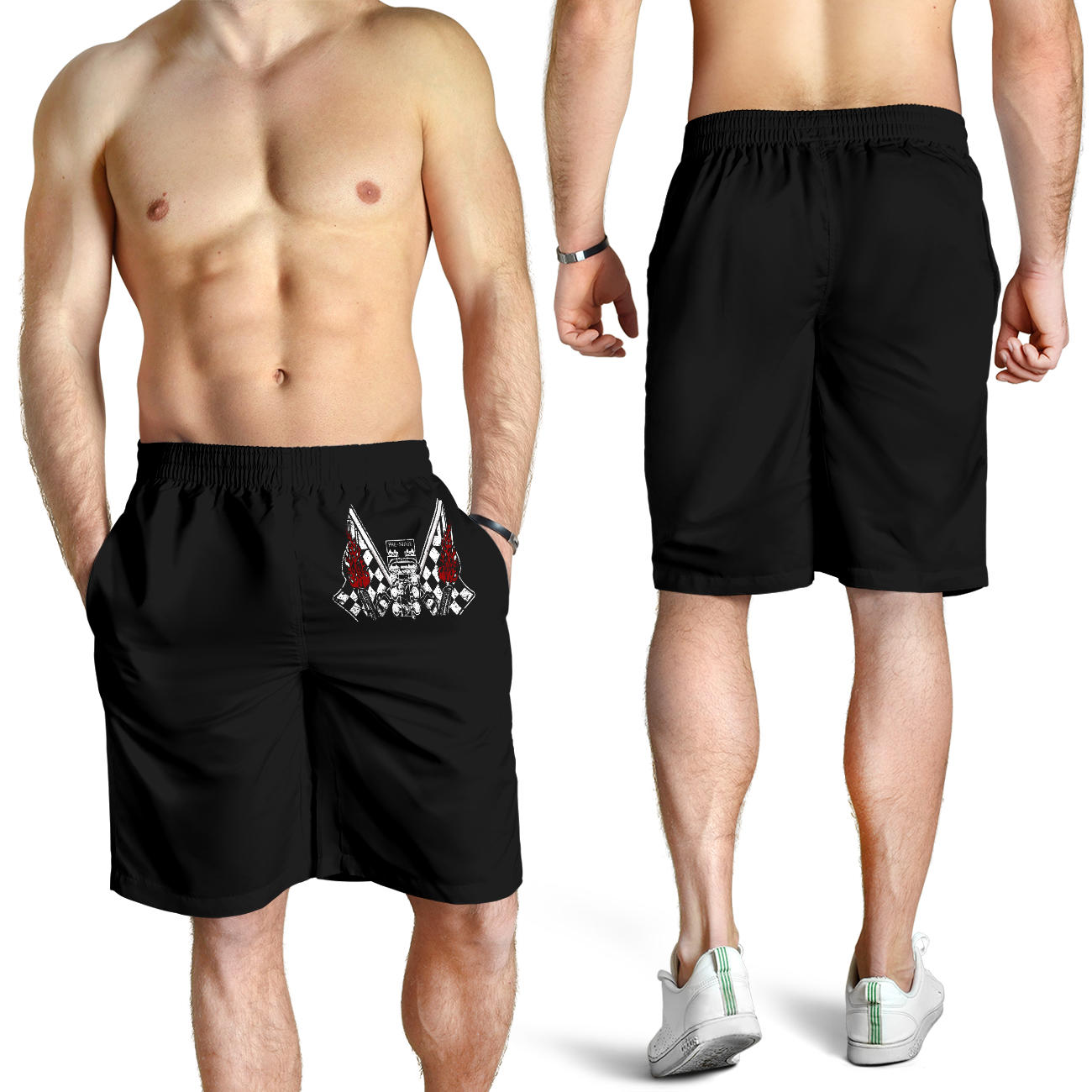 Drag racing men's shorts