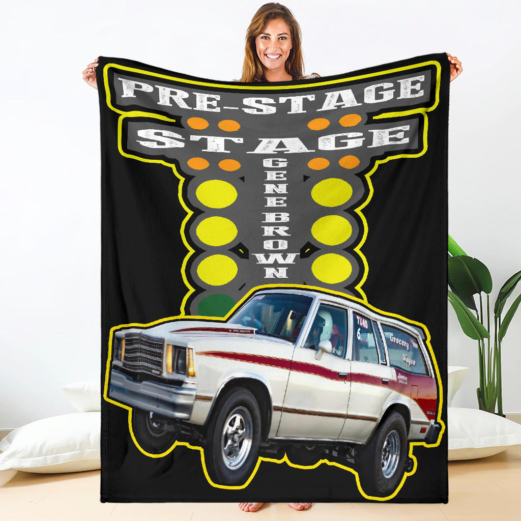 Custom Gene Brown Blanket