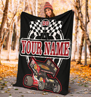 Custom Sprint Car Racing Blanket
