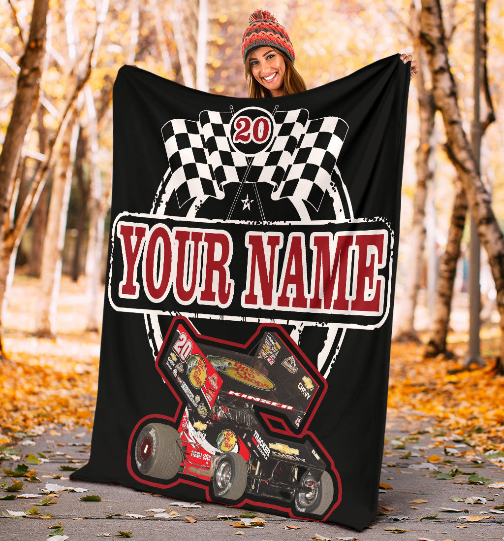 Custom Sprint Car Racing Blanket