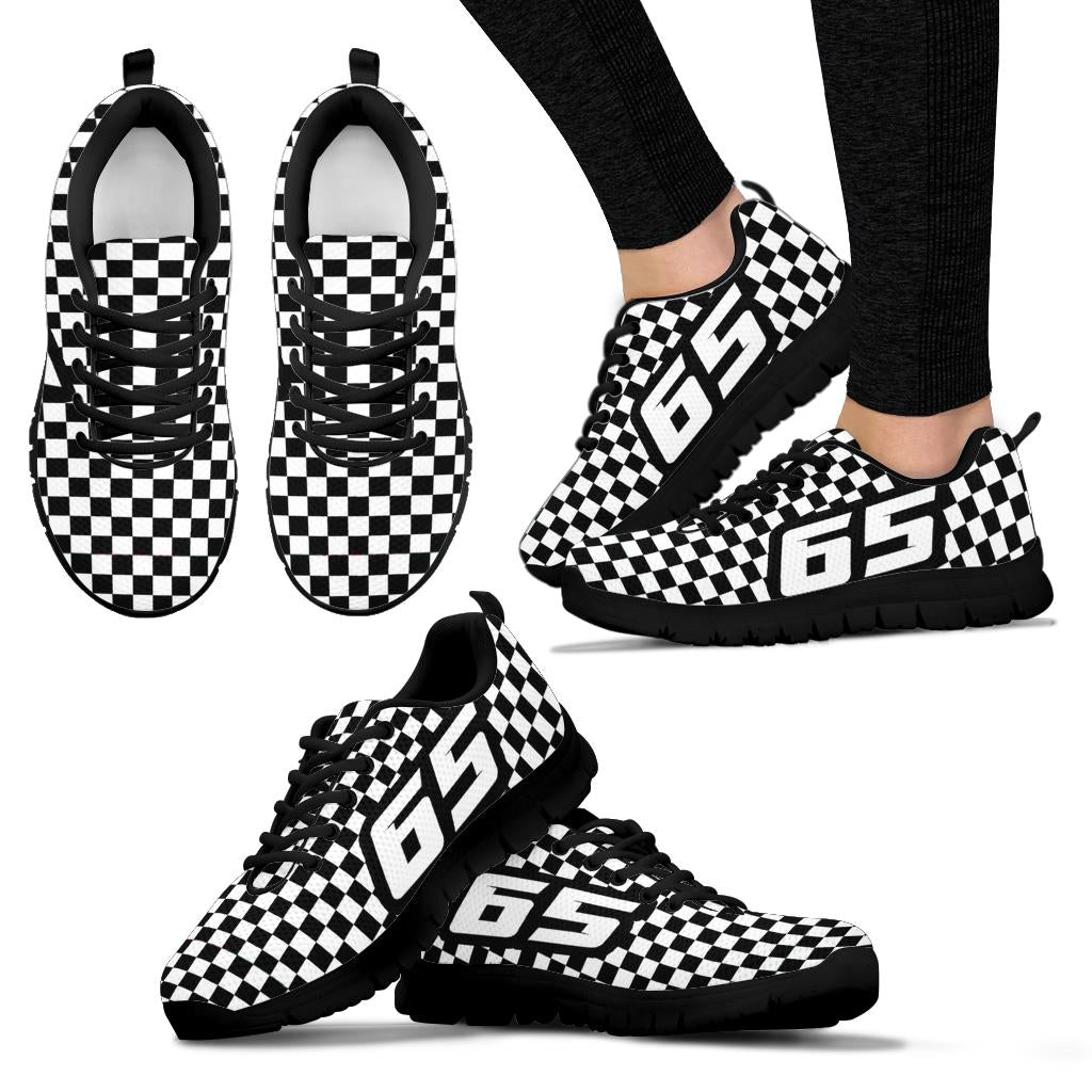 custom racing running sneakers number 65