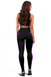 Motocross Grandma Heart Leggings