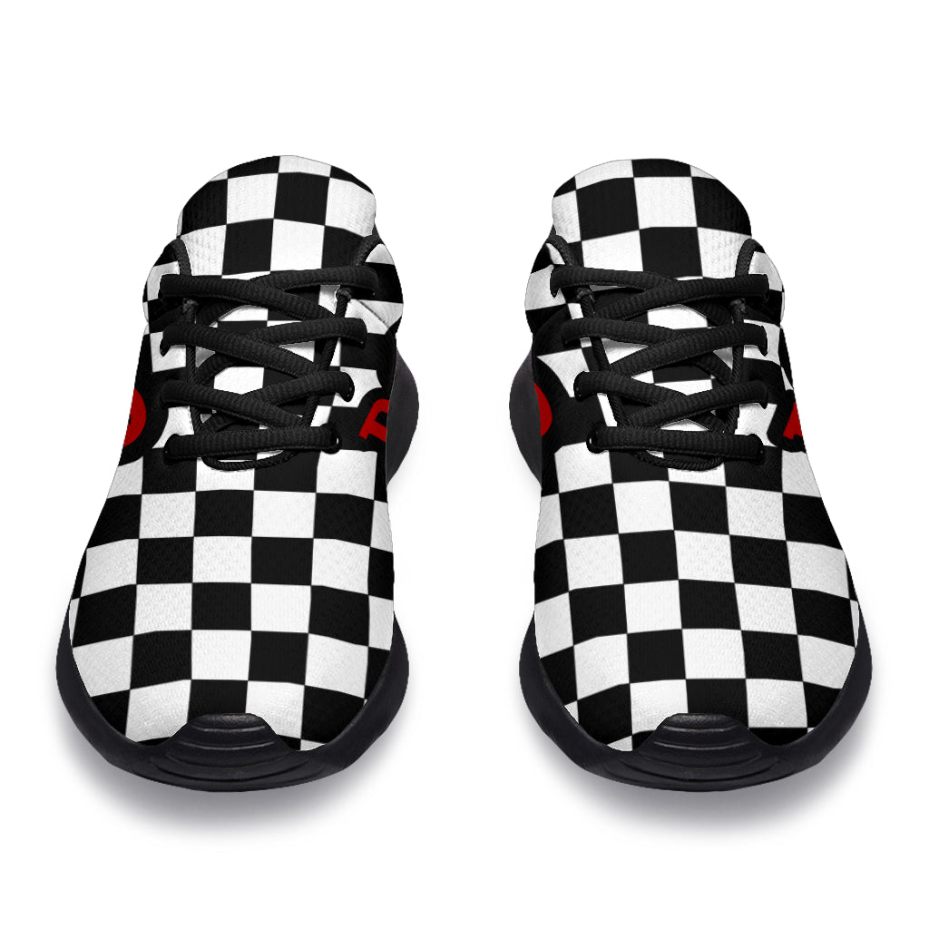Custom Racing Checkered Sneakers