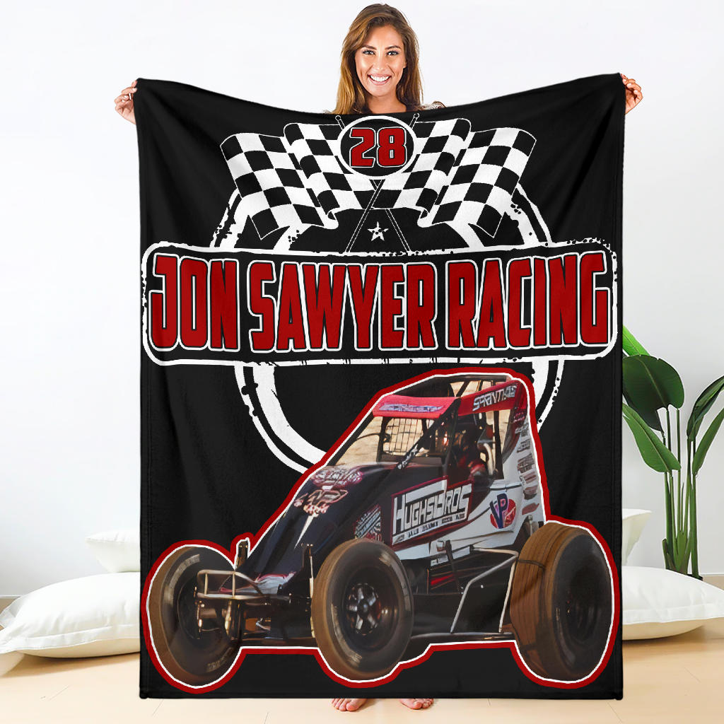 Custom Jon Sawyer Racing Blanket