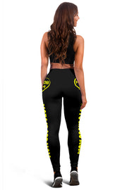 Motocross Mom Heart Leggings
