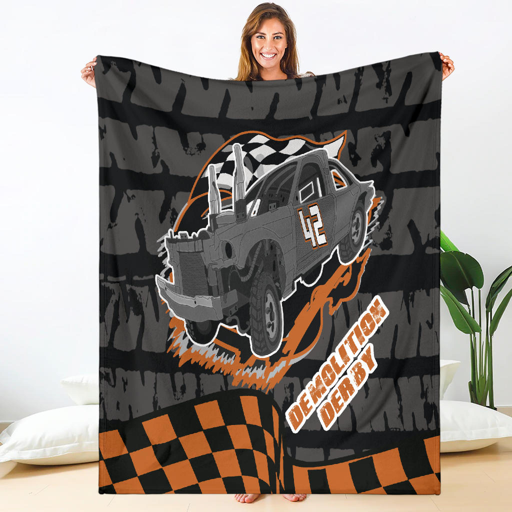 Custom demolition derby blanket N42