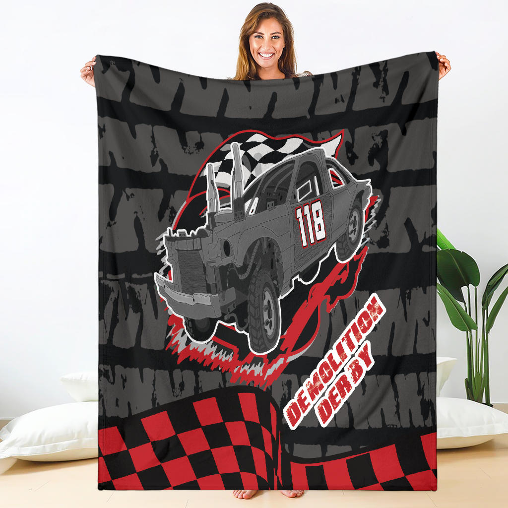 Custom demolition derby blanket N118