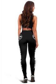Motocross Grandma Heart Leggings