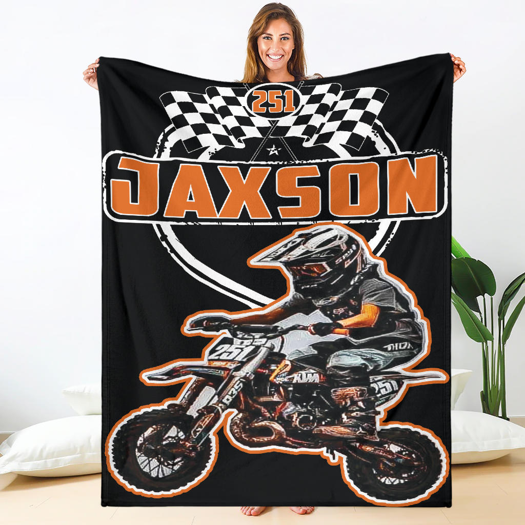 Custom Motocross Blanket