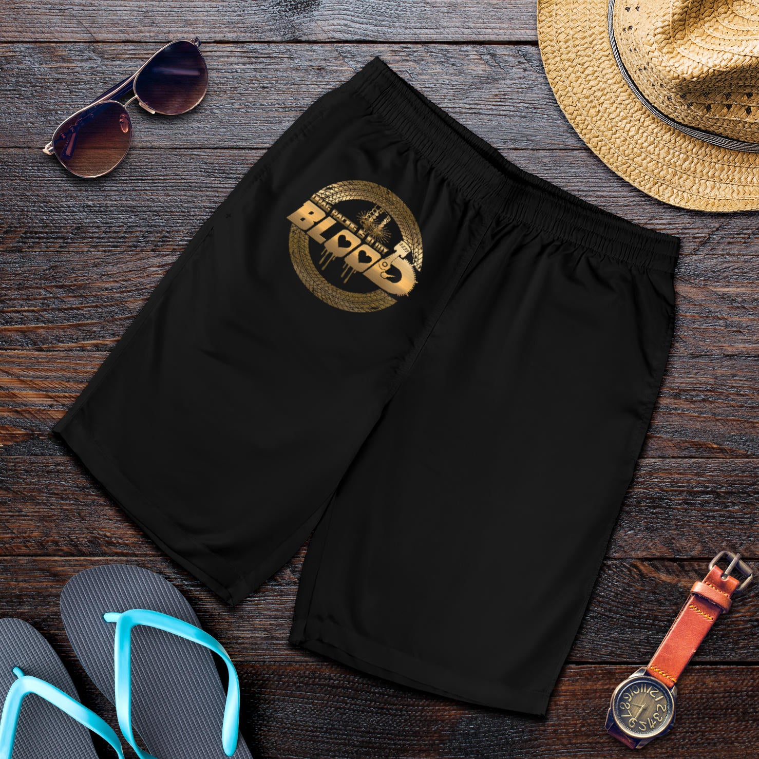 Drag racing men's shorts