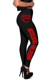 Motocross Girlfriend Heart Leggings