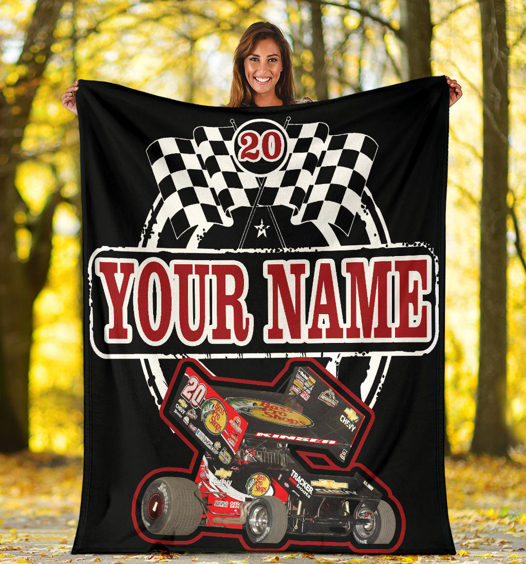 Custom Sprint Car Racing Blanket