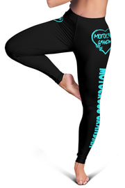 Motocross Grandma Heart Leggings