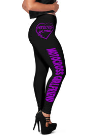 Motocross Girlfriend Heart Leggings
