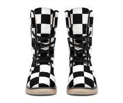 Racing Checkered Polar Boots