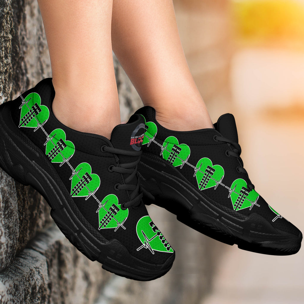 Drag Racing Heartbeat Chunky Sneakers