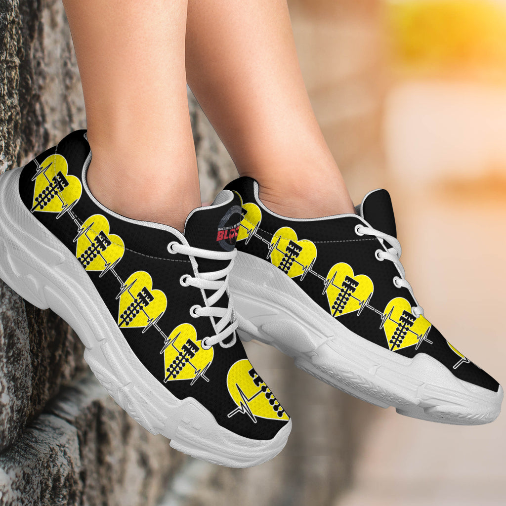 Drag Racing Heartbeat Chunky Sneakers