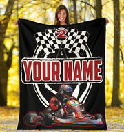 custom Go kart racing blanket