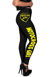 Motocross Girl Heart Leggings