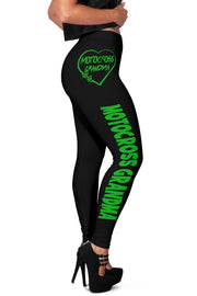 Motocross Grandma Heart Leggings