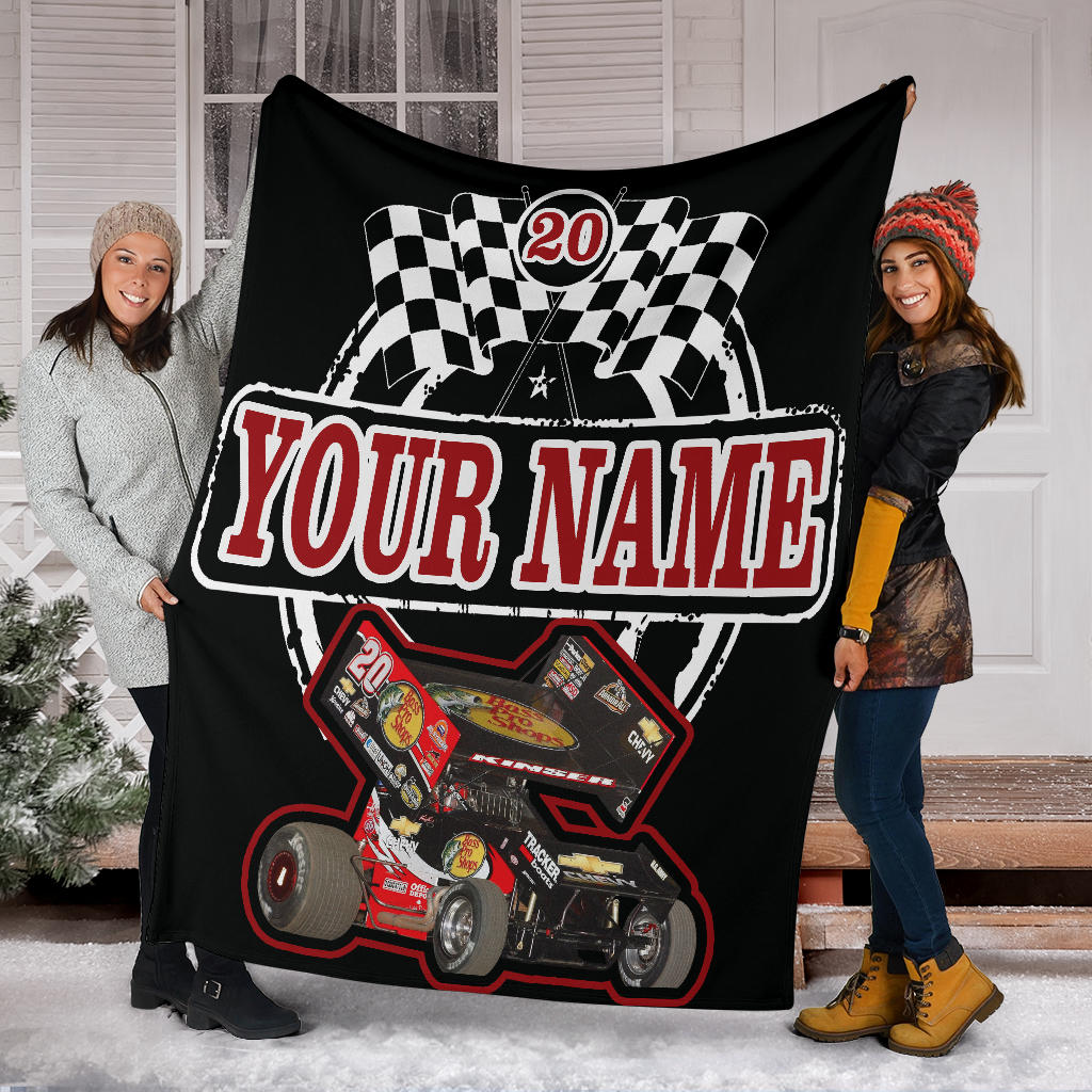 Custom Sprint Car Racing Blanket