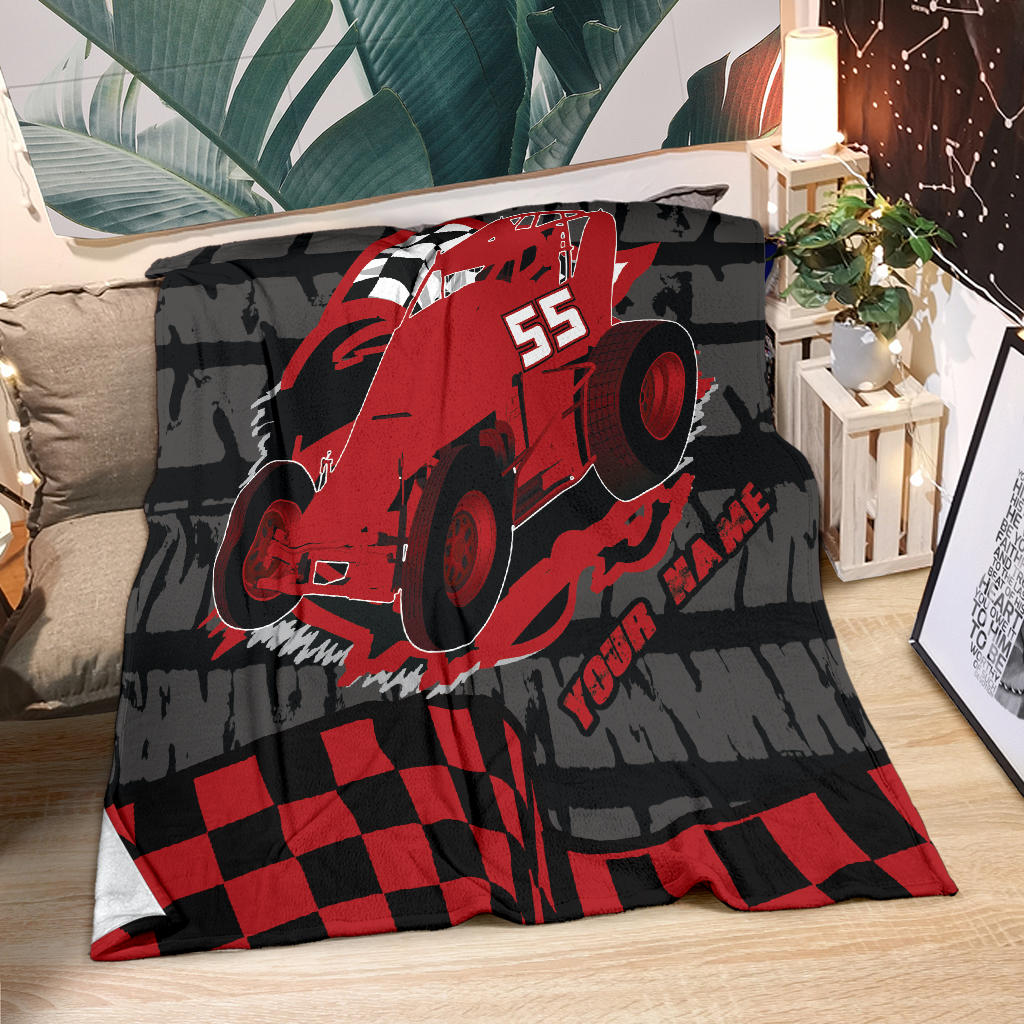 Sprint Car Racing Blanket