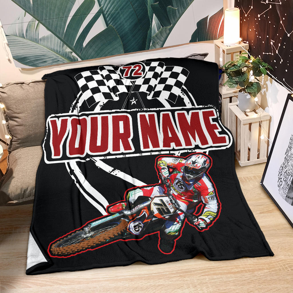 Custom Motocross Blanket