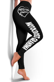 Motocross Grandma Heart Leggings
