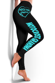 Motocross Grandma Heart Leggings