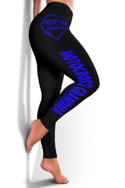 Motocross Grandma Heart Leggings